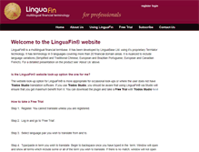 Tablet Screenshot of linguafin.com